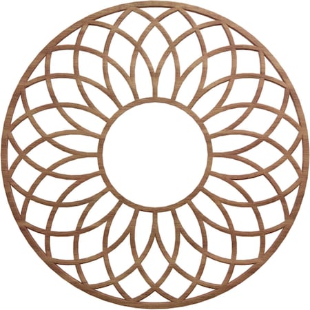 Cannes Wood Fretwork Pierced Ceiling Medallion, Walnut, 20OD X 6 7/8ID X 3/8T